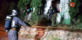 Arde una casa en ruinas en Nigrán donde vivía un okupa
