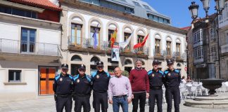 A Guarda refuerza la plantilla de la Policía Local con cuatro agentes fijos y seis auxiliares