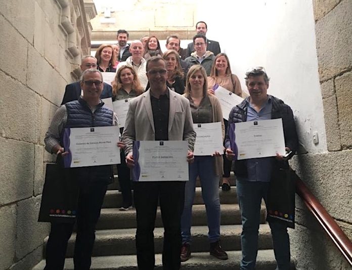 Baiona entrega los distintivos de calidad Sicted a 29 empresas y servicios del municipio