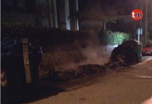 Arden quince contenedores de madrugada en Vigo