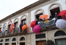 Galicia se llena de paraguas en favor de las personas con discapacidad