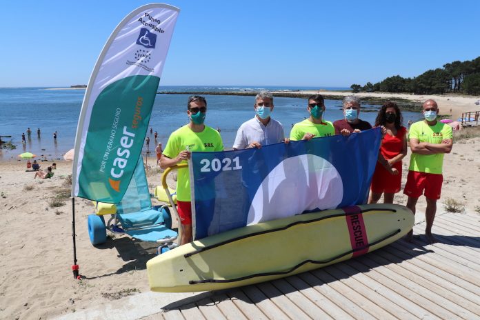 A praia do Muíño Bandeira Azul