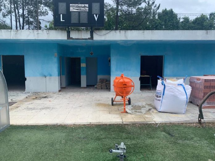 Obras vestiarios campo de fútbol O Foxo de Caldelas