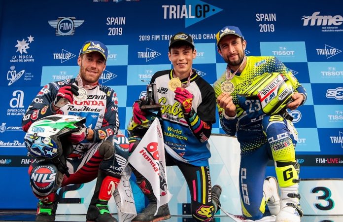 Marcelli con su Oro Mundial en TR2 en 2019
