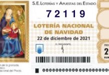 Lotería de Navidad 2021: Segundo premio 72119