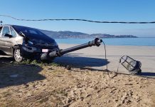 Aparatoso accidente en Praia América