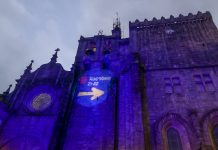 La Catedral de Tui se ilumina como lugar emblemático del Camino de Santiago