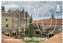 Correos emite un sello con una imagen del claustro de la Catedral de Tui