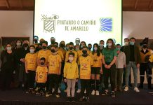 El Baíña F. S. presenta su nueva camiseta vinculada al Camino de Santiago por la Costa