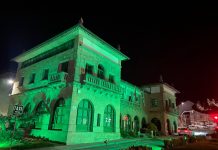 Nigrán se ilumina de verde con motivo del día mundial contra el cáncer