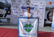 La camposina Nieves Silva, campeona de España de remo de larga distancia