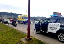 Un menor al volante provoca un accidente con una persona herida en Sabarís