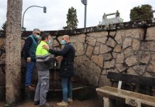 O Porriño restablece el suministro de la “Fonte de San Sebastián”