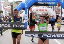 Dimijtris Serjogins y Diana Sousa se imponen en la media maratón de la Vig-Bay