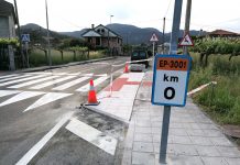 C21 considera que la nueva rampa del paso de peatones en Rebordáns tiene un saliente peligroso para ciclistas