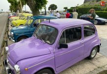 Concentración de Seat 600 y coches clásicos en Baiona y Oia