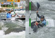 Los Teixugos Luis Fernández y Manuel Ochoa en la Copa del Mundo de Eslalon
