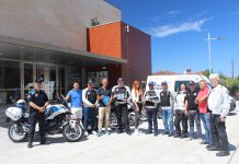 Una delegación de ‘Moto For Peace’ visita Nigrán tras recorrer una ruta de 6.000 km