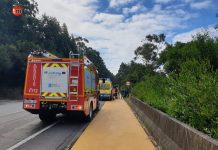 Despliegue para auxiliar a un peregrino atrapado en unas silvas en A Guarda