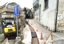 Baiona acomete la mejora de la red de saneamiento en la Calle San Damián en A Percibilleira