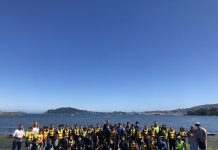 Cerca de 200 niños y jóvenes disfrutan de los deportes náuticos en la “Semana Azul 2022” de Baiona
