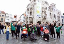 Un porriñés recorre España en bicicleta para recaudar fondos para enfermos de ELA