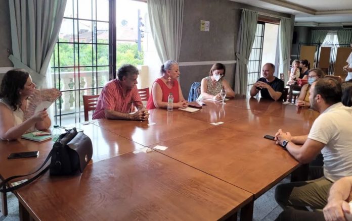 gerardo psoe oia reunión de la coordinadora comarcal