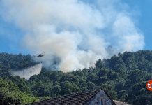 Declarado un incendio forestal en Mañufe