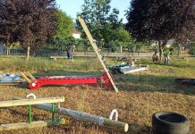 Nuevos columpios para el parque infantil de Orbenlle, en Budiño