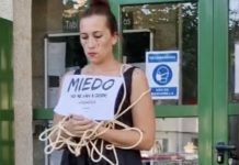 Unha «performance» de concienciación contra as violencias machistas