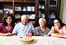 El “abuelo de Oia”, Abel Diego Acevedo, celebra su 101 aniversario
