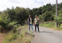 O Porriño acomete la reparación del camino derribado en Arrotea, Pontellas