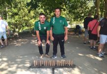 Diego Camesella y David Pintos, del club de bolos Peitieiros, campeones de España