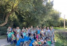 Nigrán retira 150 kg de basura del Río Muíños