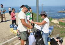 Cerca de treinta personas retiraron 220 kilos de basura marina en Portecelo