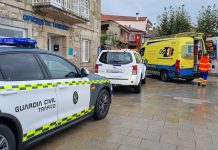 Herida una peregrina tras caerse de la bicicleta en Oia