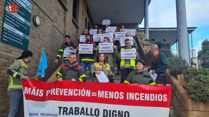 concentracion Bomberos forestales porriño