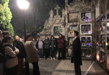 Éxito de las visitas teatralizadas al cementerio de Ceán