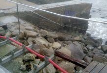 Baiona arreglará los desperfectos provocados por el temporal en la zona anexa al Talaso Natural