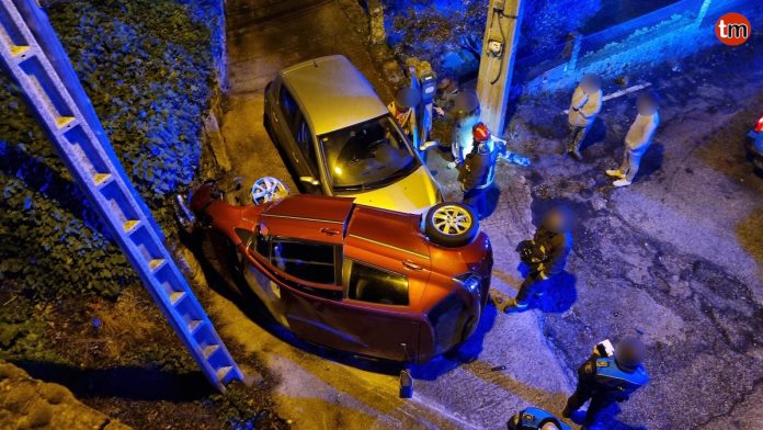 Un herido tras un aparatoso accidente en Nigrán