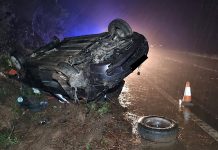 Herido un conductor en una salida de vía en O Rosal
