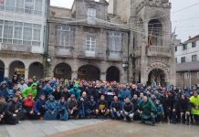 La XIV promoción de policías locales de la AGASP inicia el Camino de Santiago en O Porriño