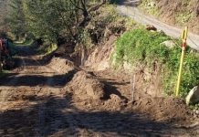 Comienzan las obras de construcción de un muro de contención en A Buraca, Cans