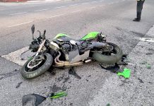 Herido un motorista de Baiona tras colisionar con un coche en Nigrán