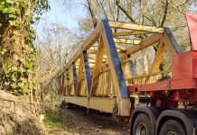 La próxima semana se instalará el puente peatonal sobre el río Louro en Tui