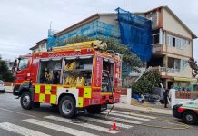 Arde una cocina en Patos