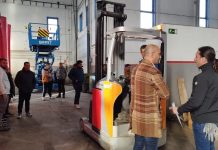 Comienza en O Porriño el curso de manejo de carretillas elevadoras