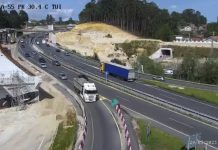Nuevos cortes de tráfico en la A-55 a su paso por Tui