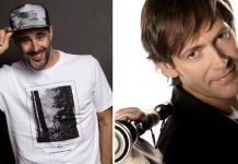 David Amor y Xosé Manuel Budiño, en la Feira de Cultivos do Baixo Miño