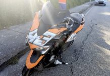 Herido un motorista tras arrollar a un jabalí en A Guarda
